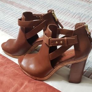 Lauren Ralph Lauren Fiana Leather Peep 